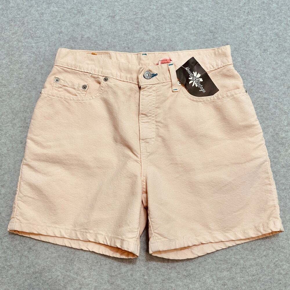 Levi's Short Womens S VTG Peach Chino Mid Rise Zip Fly Straight Pockets Casual